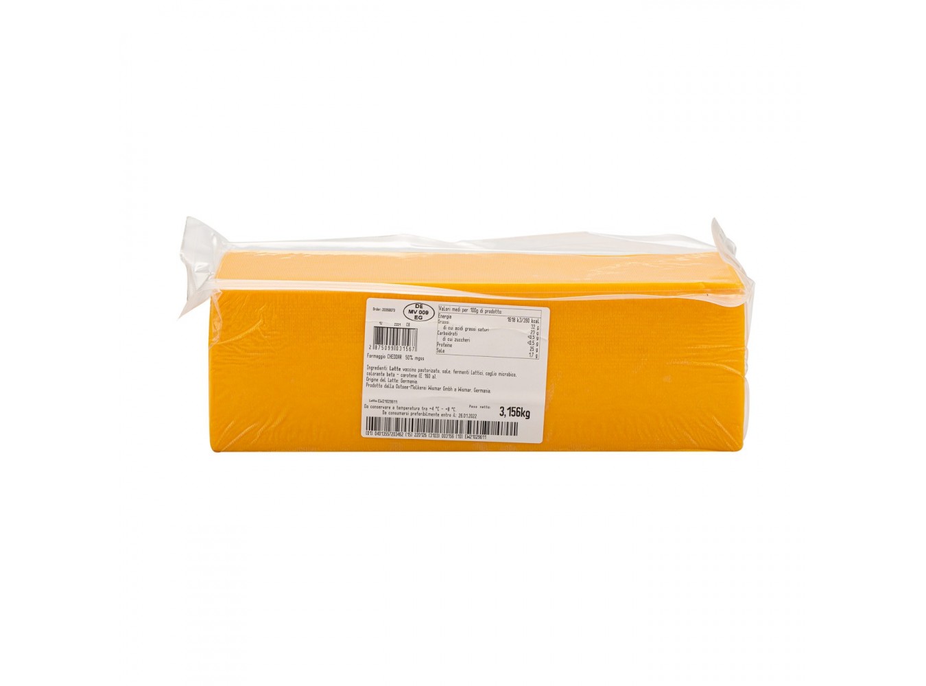 FORMAGGIO CHEDDAR                 KG.3.3