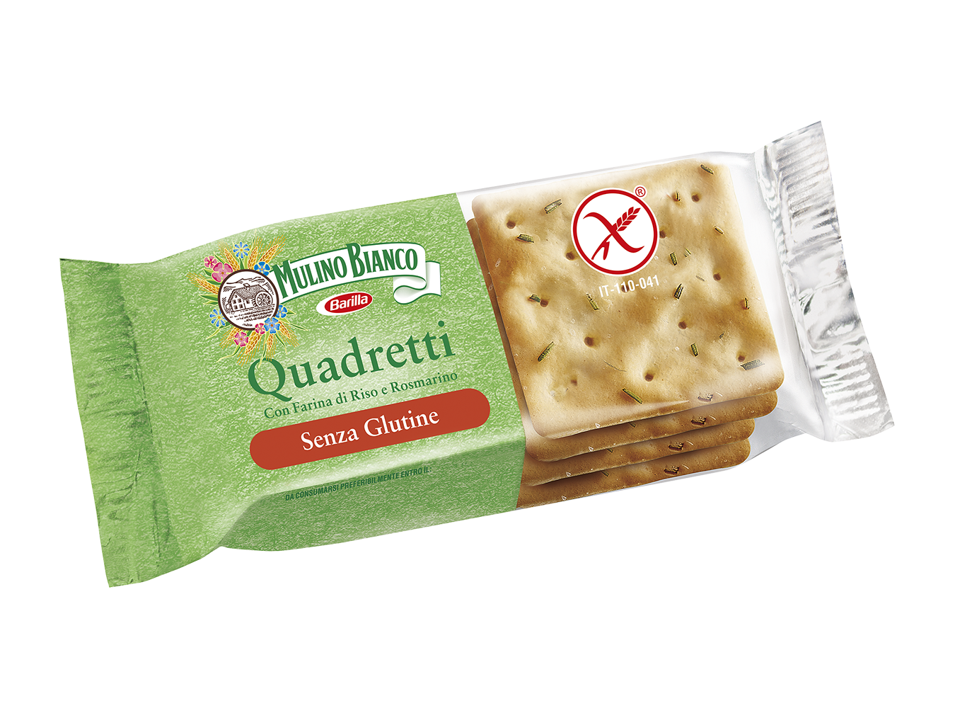 CRACKERS RISO/ROSMARINO S/GLUT.GR.200X10