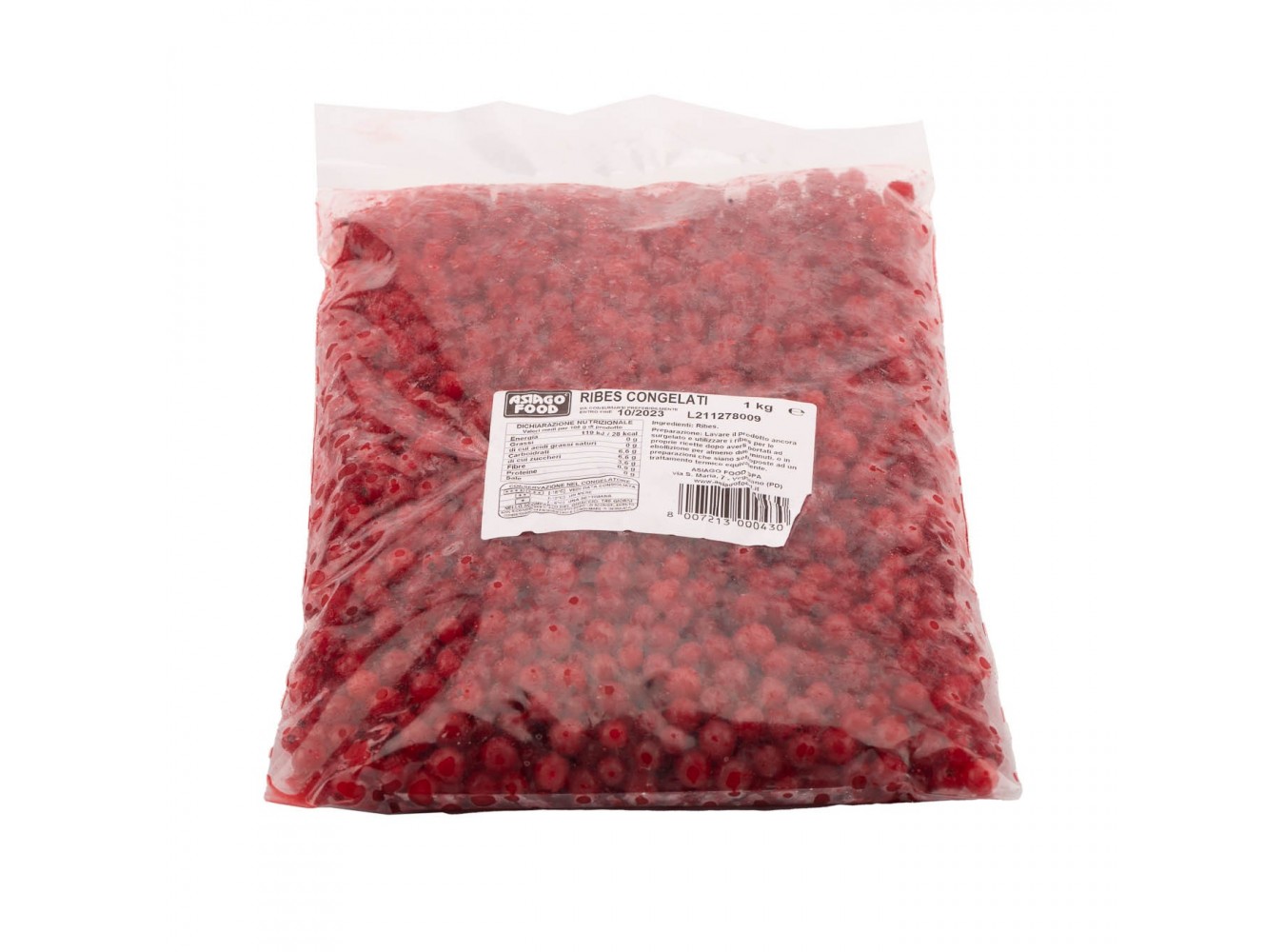 RIBES ROSSI  ASIAGO FOOD KG.1X6