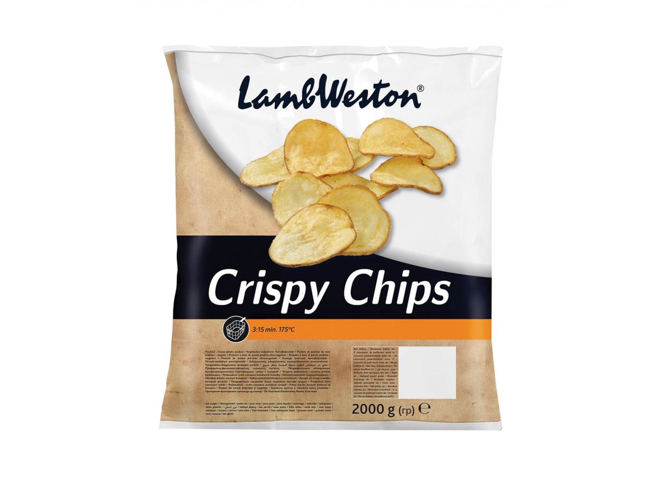 PATATE CRISPY CHIPS LAMB WESTON   KG.2X5