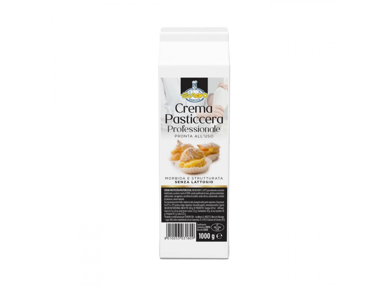 DESSERT CREMA PASTICCERA          KG.1X6