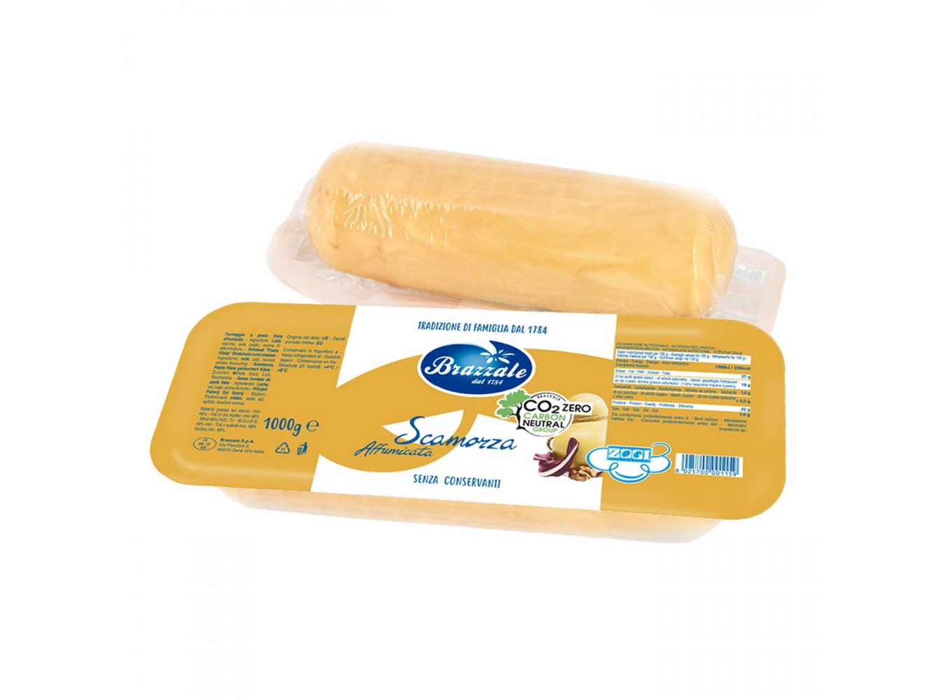 SCAMORZA AFFUMICATA BRAZZALE KG.1X10