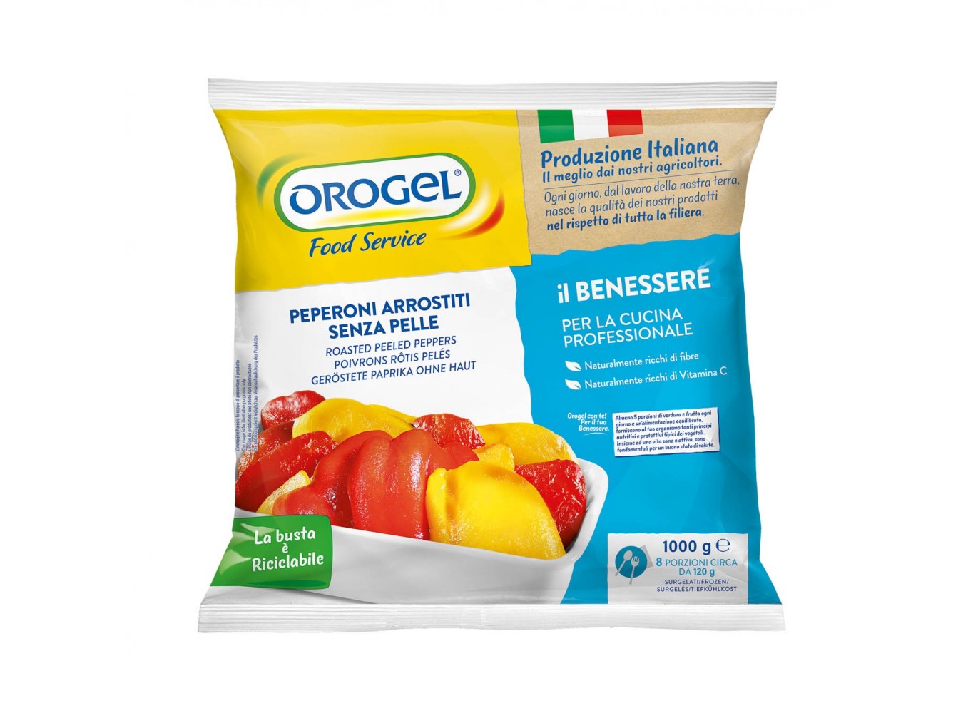 PEPERONI ARROSTITI S/PELLE OROGEL KG.1X6