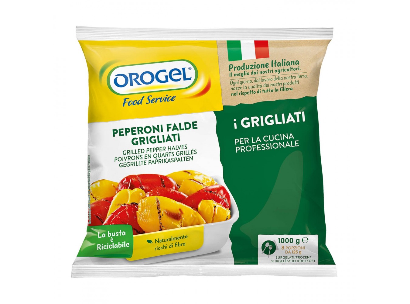 PEPERONI FALDE GRIGLIATI OROGEL   KG.1X4