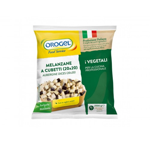 MELANZANE CUBETTO 20X20 OROGEL  KG.2,5X4