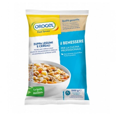 ZUPPA LEGUMI/CEREALI OROGEL       KG.1X4