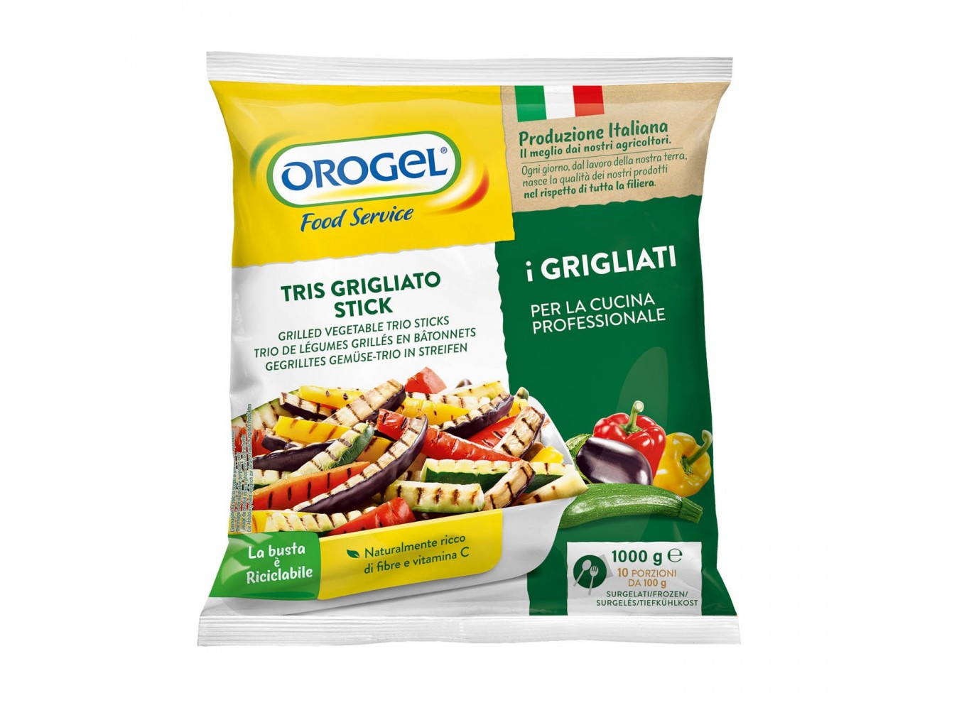 STICK TRIS GRIGLIATO OROGEL       KG.1X4