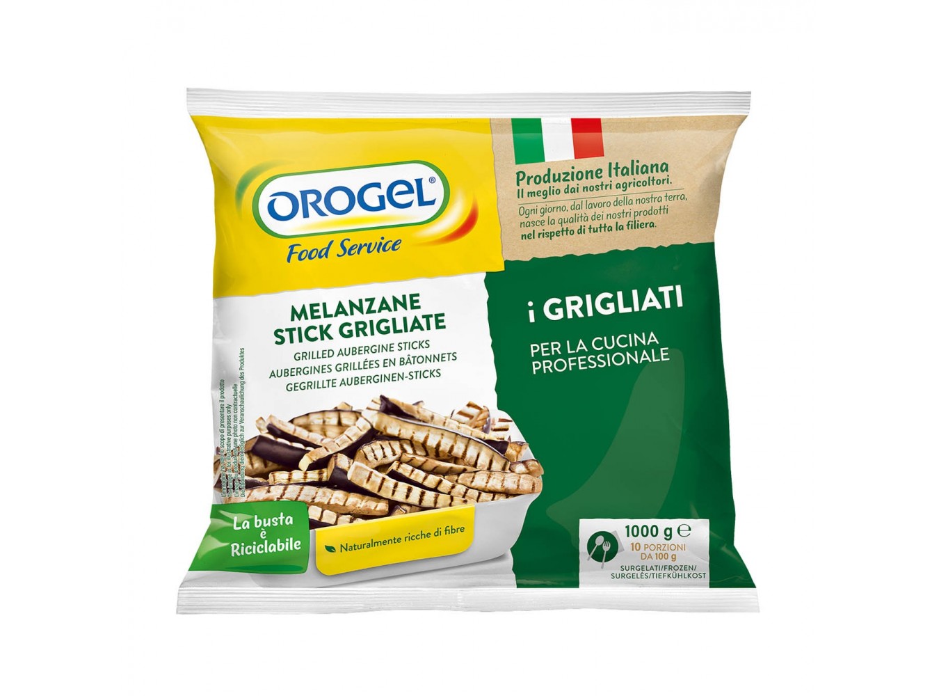 MELANZANE STICK GRIGLIATE  OROGEL KG.1X6