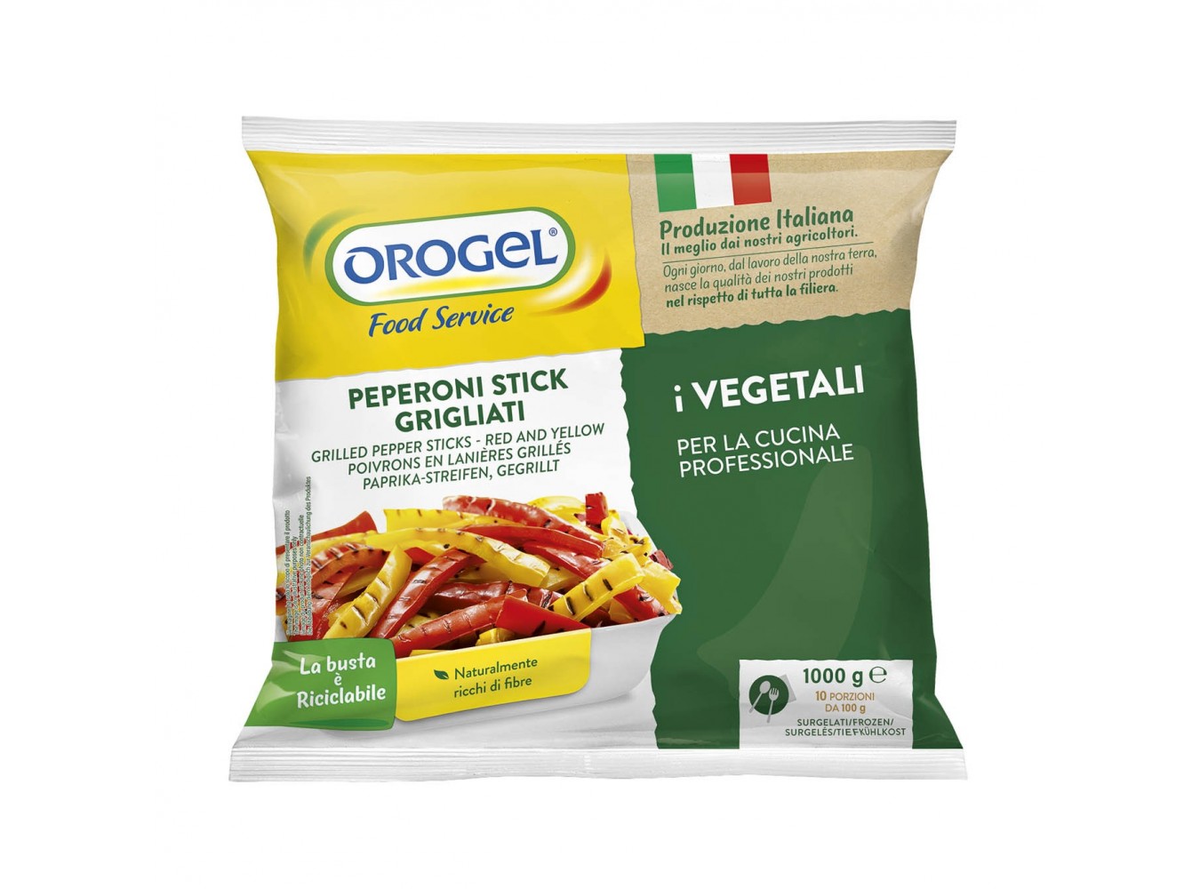 PEPERONI STICK GRIGLIATI OROGEL   KG.1X6