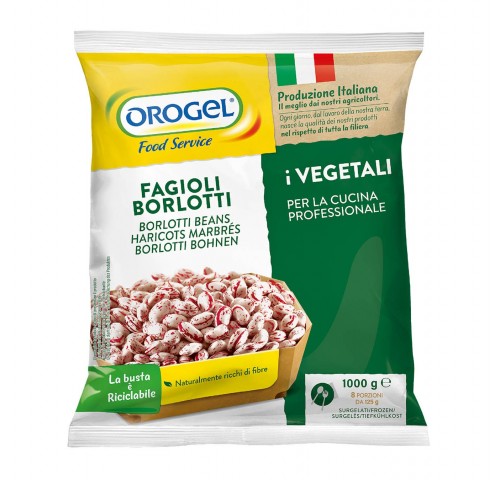 FAGIOLI BORLOTTI OROGEL           KG.1X4