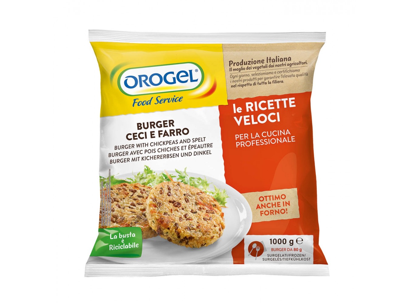 BURGER FARRO CECI  OROGEL         KG.1X4