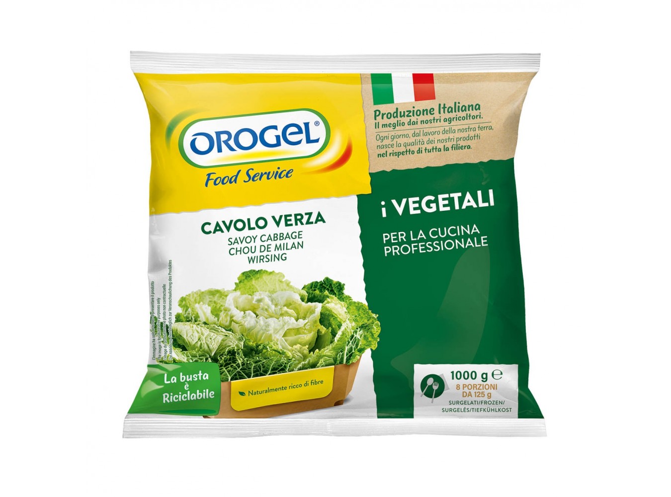 CAVOLO VERZA CUBETTO OROGEL       KG.1X6