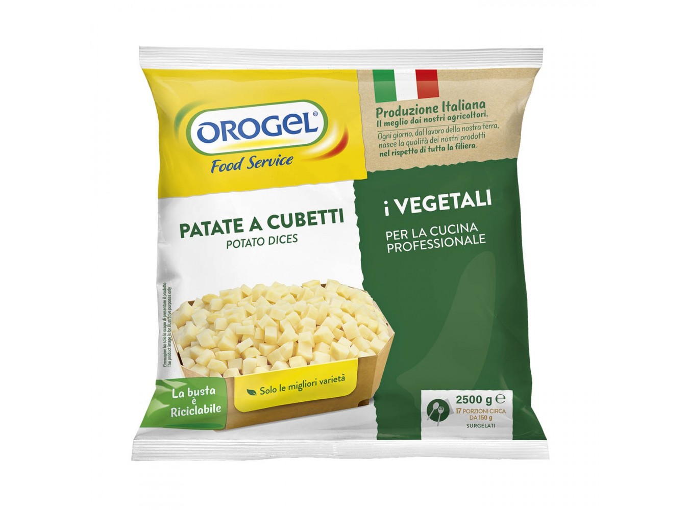 PATATE CUBETTI 12X12 OROGEL     KG.2,5X4