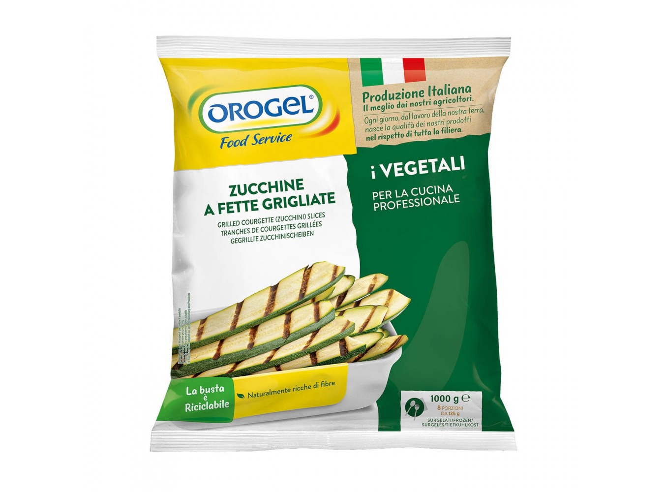 ZUCCHINE A FETTE  GRIGLIATE OROGEL KG1X4