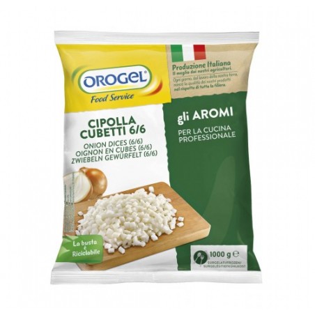 CIPOLLA CUBETTI 6/6  OROGEL       KG.1X8