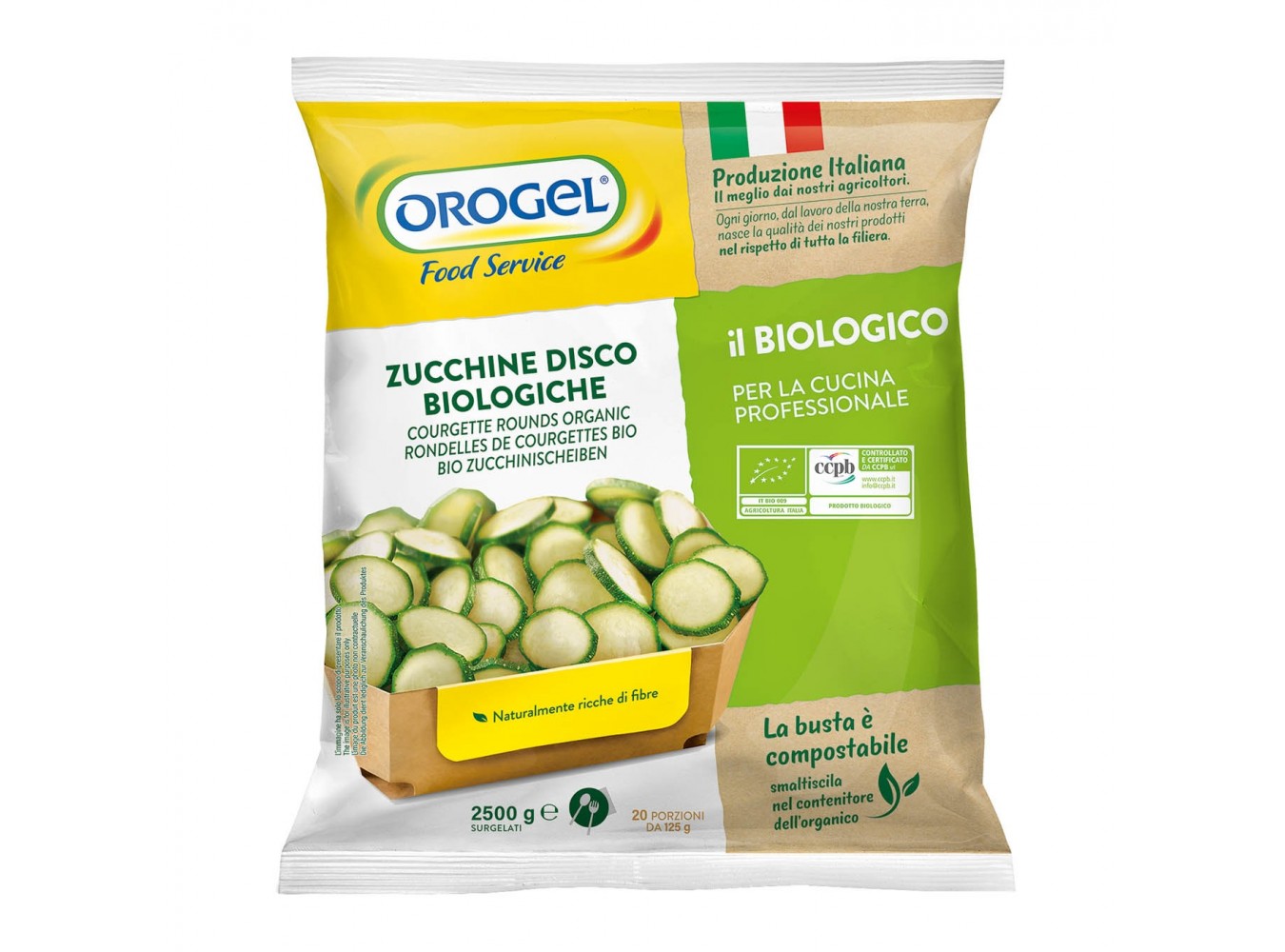 ZUCCHINE RONDELLE BIO OROGEL    KG.2.5X4