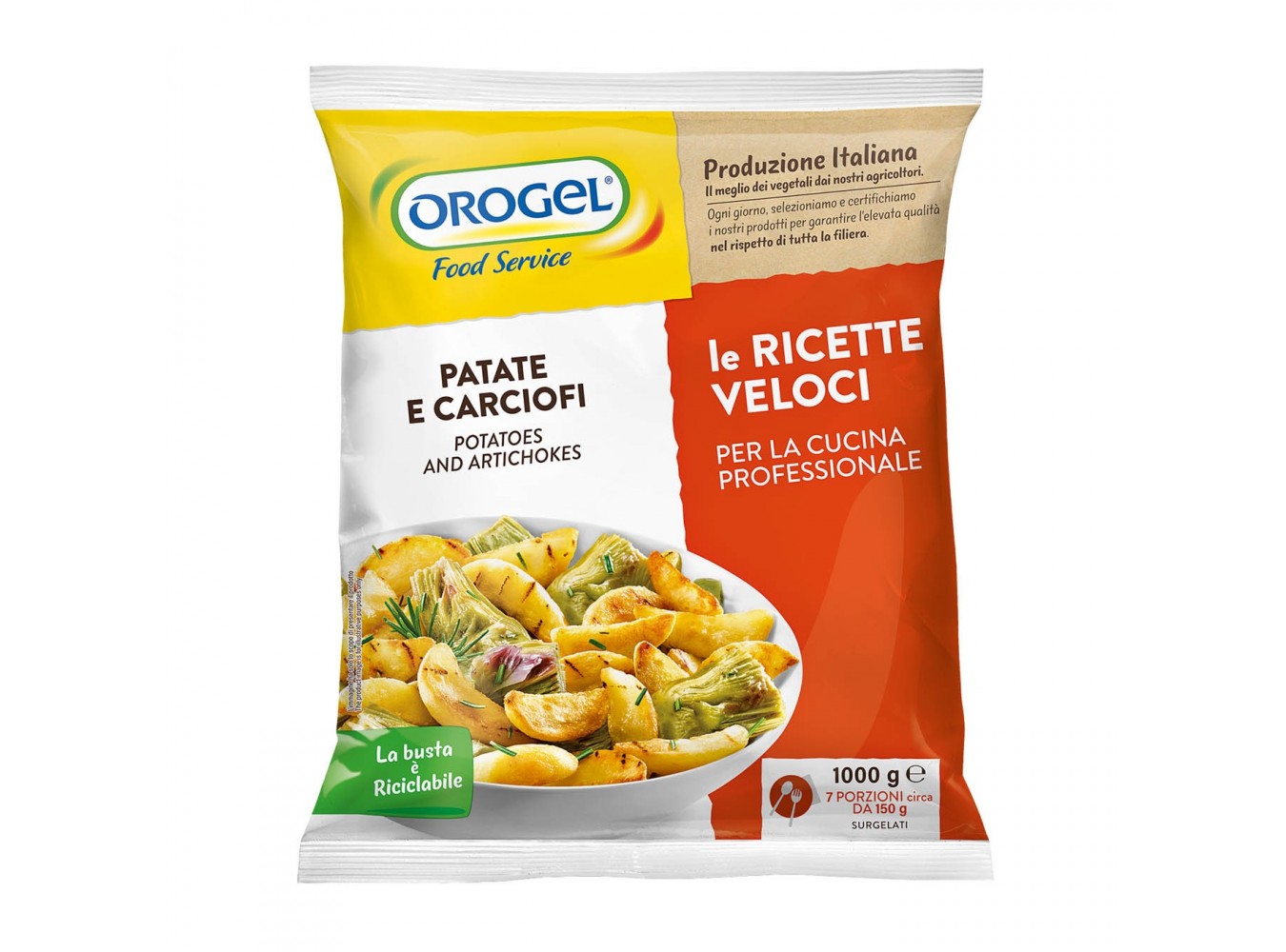 PATATE E CARCIOFI OROGEL          KG.1X6