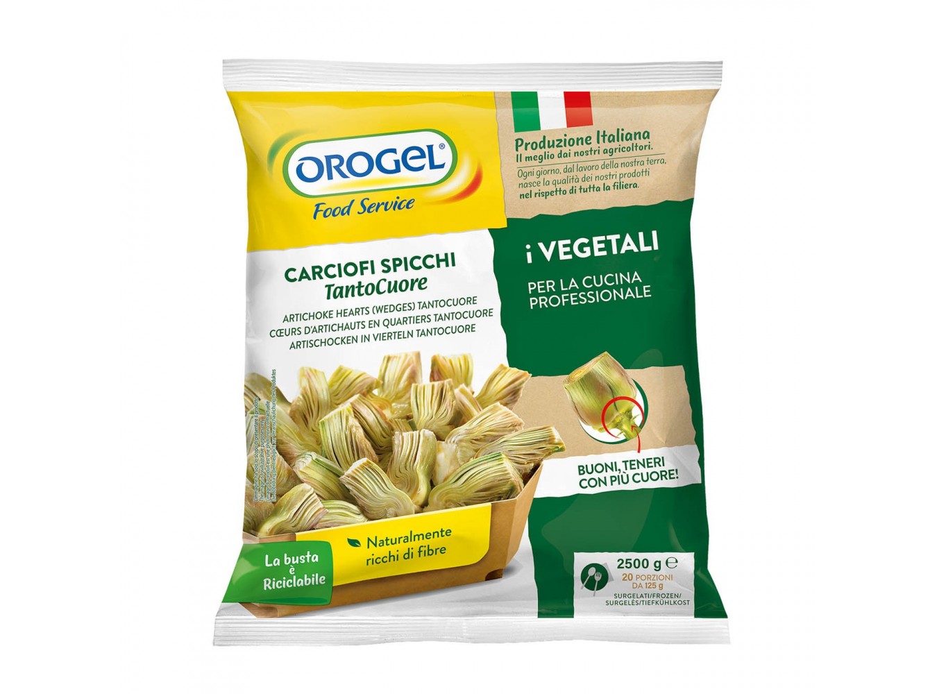 CARCIOFI SPICCHI OROGEL   KG.2,5X2