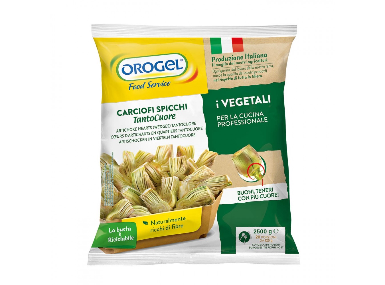 CARCIOFI SPICCHI OROGEL   KG.2,5X2