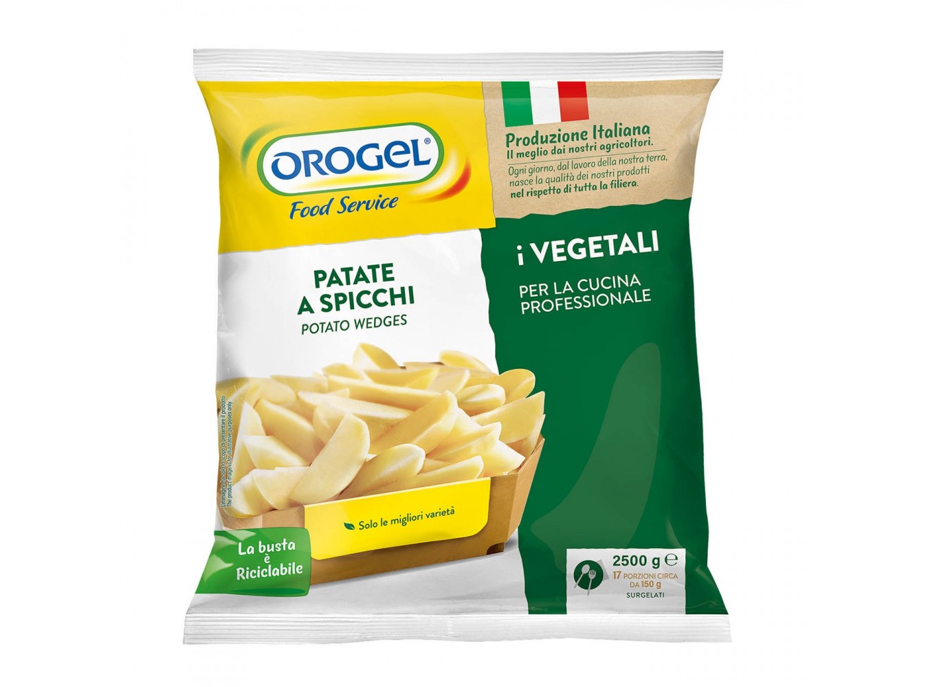 PATATE SPICCHI NATURALE OROGEL  KG.2,5X4