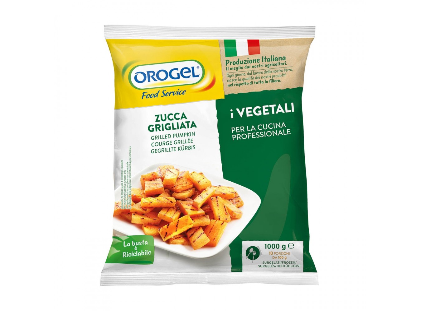 ZUCCA GRIGLIATA OROGEL            KG.1X6