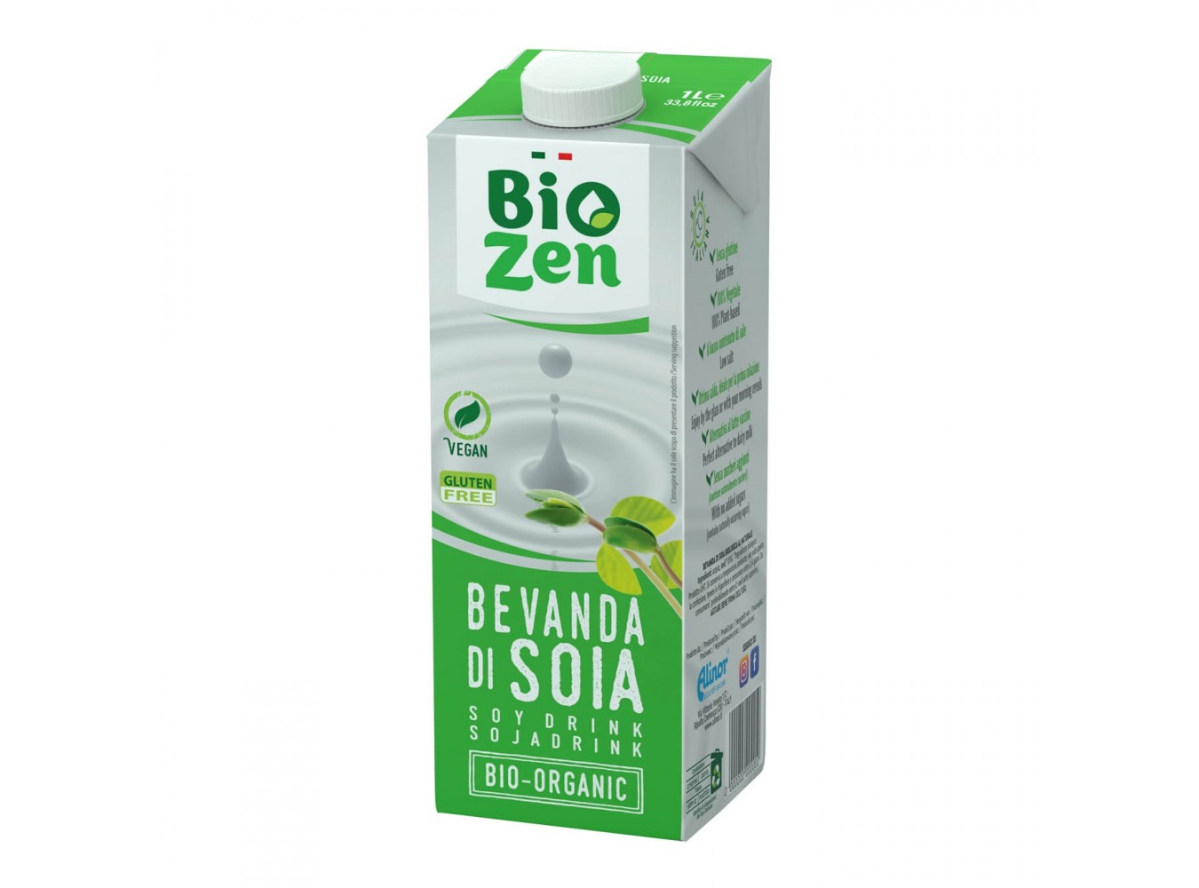 BEVANDA SOIA NATURALE BIO BIOZEN LT.1X10