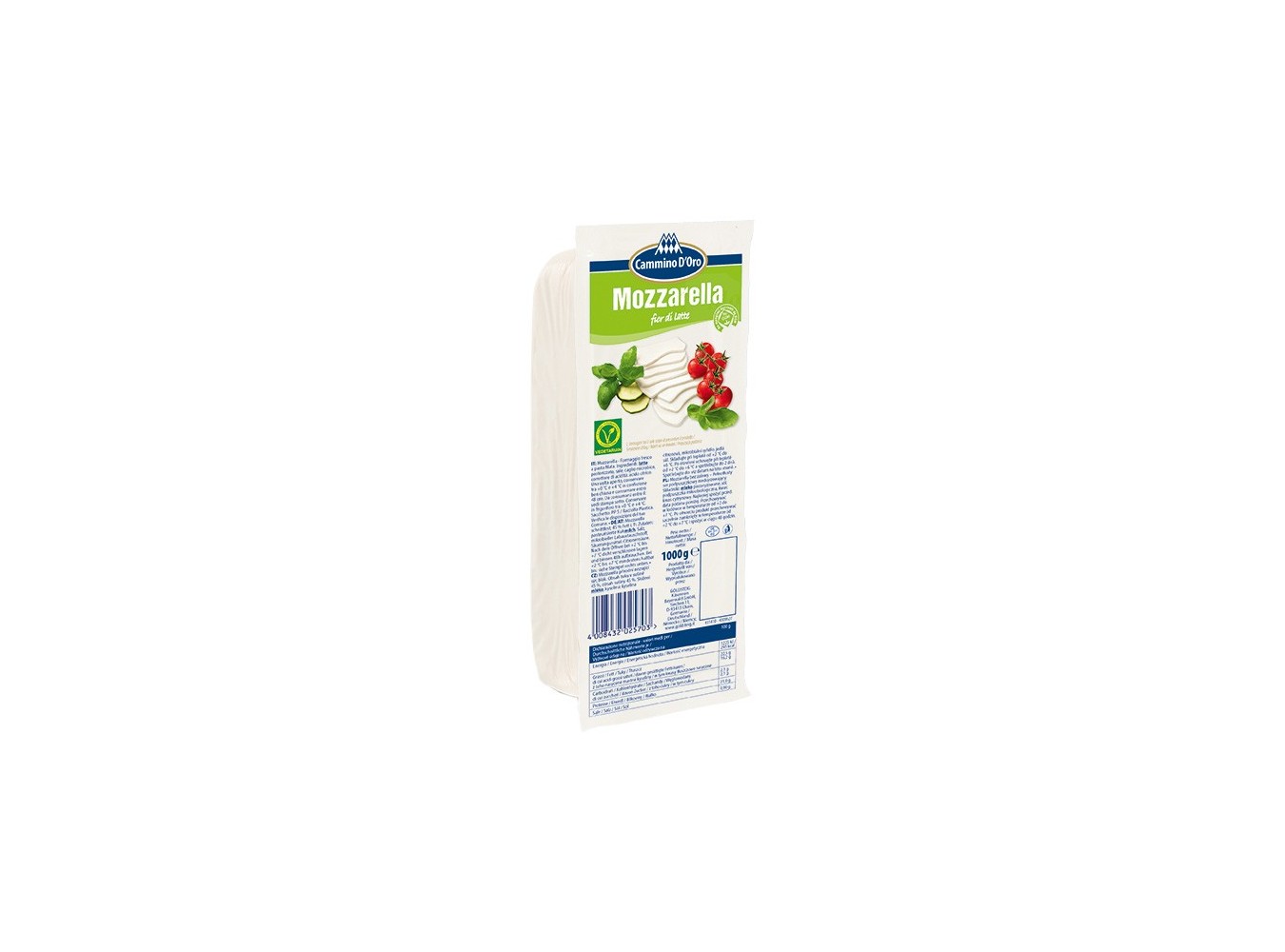 MOZZARELLA FILONE CAMMINO D'ORO  KG.1X15