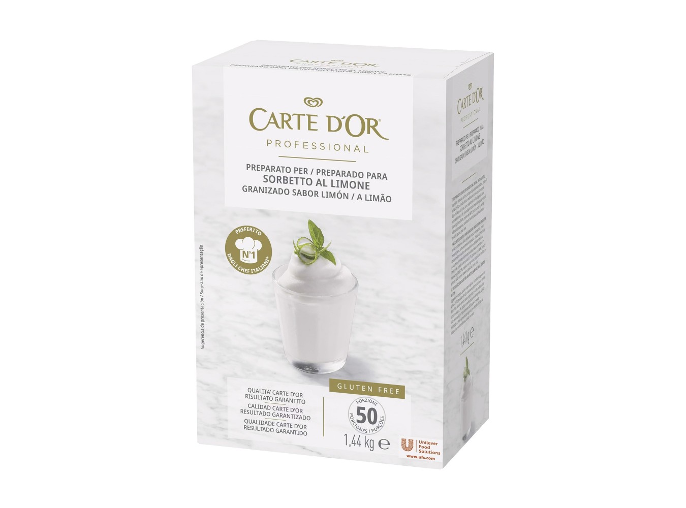 SORBETTO LIMONE CARTE D'OR      KG.1,4X6