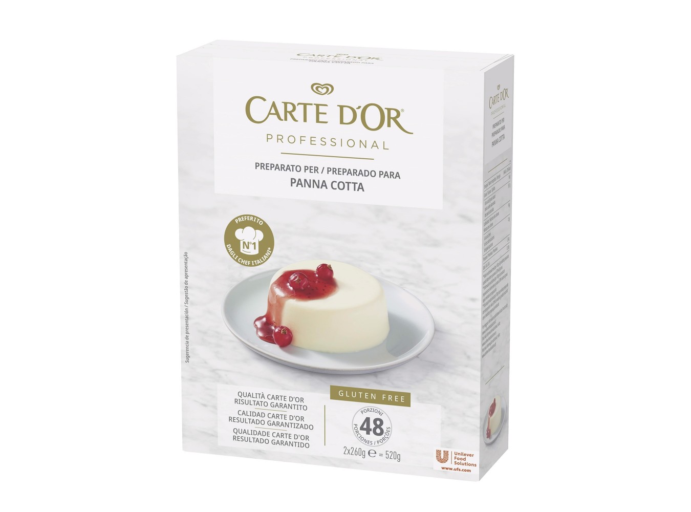PREP. PANNACOTTA CARTE D'OR GR.520X6