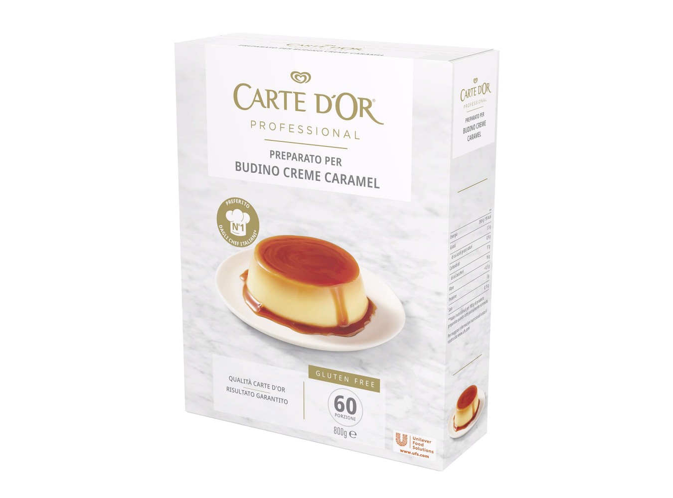 BUDINO CREM CARAMEL CARTE D'OR  GR.800X6