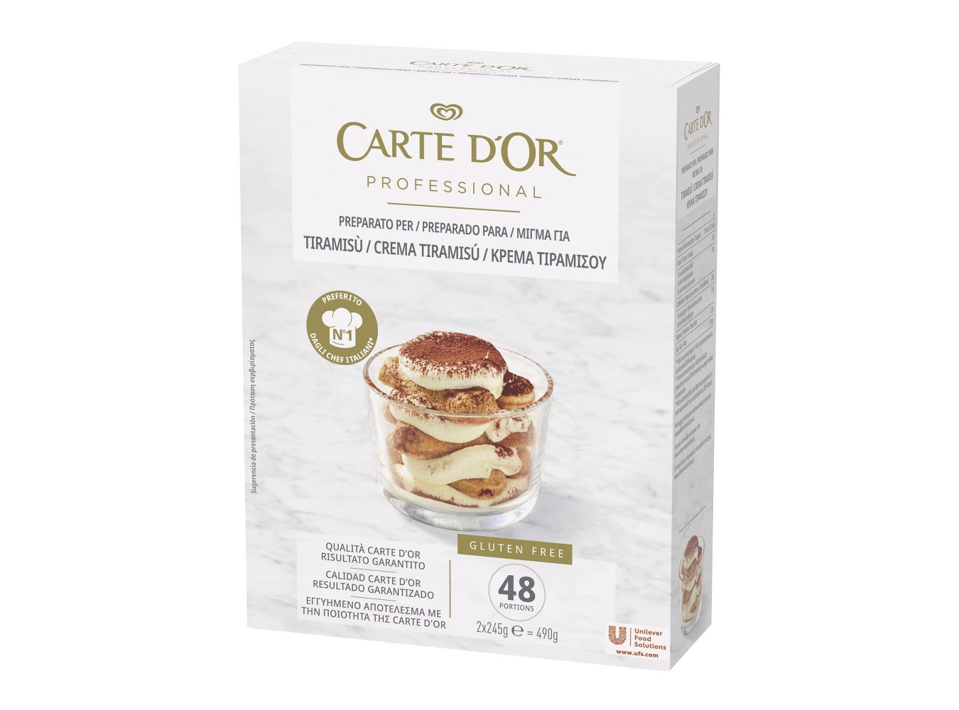 PREP. TIRAMISU' CARTE D'OR  GR.540X6