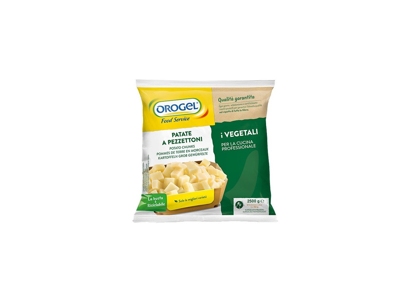 PATATE A PEZZETTONI BIO OROGEL  KG.2.5X4
