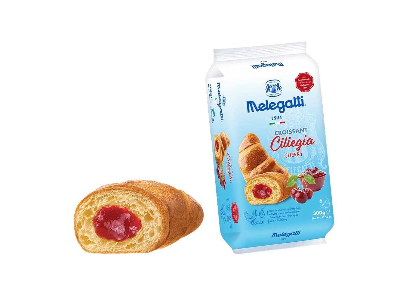 CROISSANT MELEGATTI CILIEGIA    GR.50X72