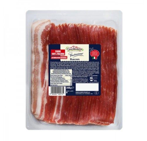 BACON PREAFFETTATO 100% ITALIANO G.300X7
