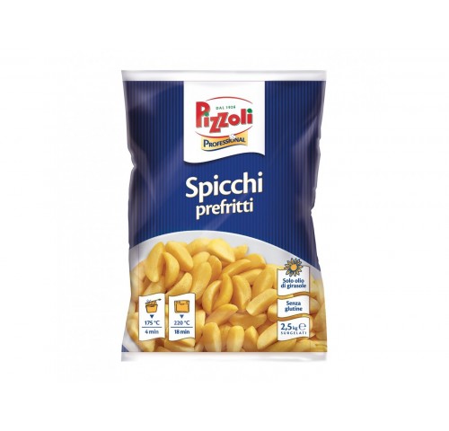 PATATE SPICCHI PREFITTE PIZZOLI KG.2,5X4