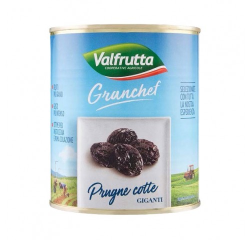 PRUGNE SCIROPPATE VALFRUTTA     GR.850X6